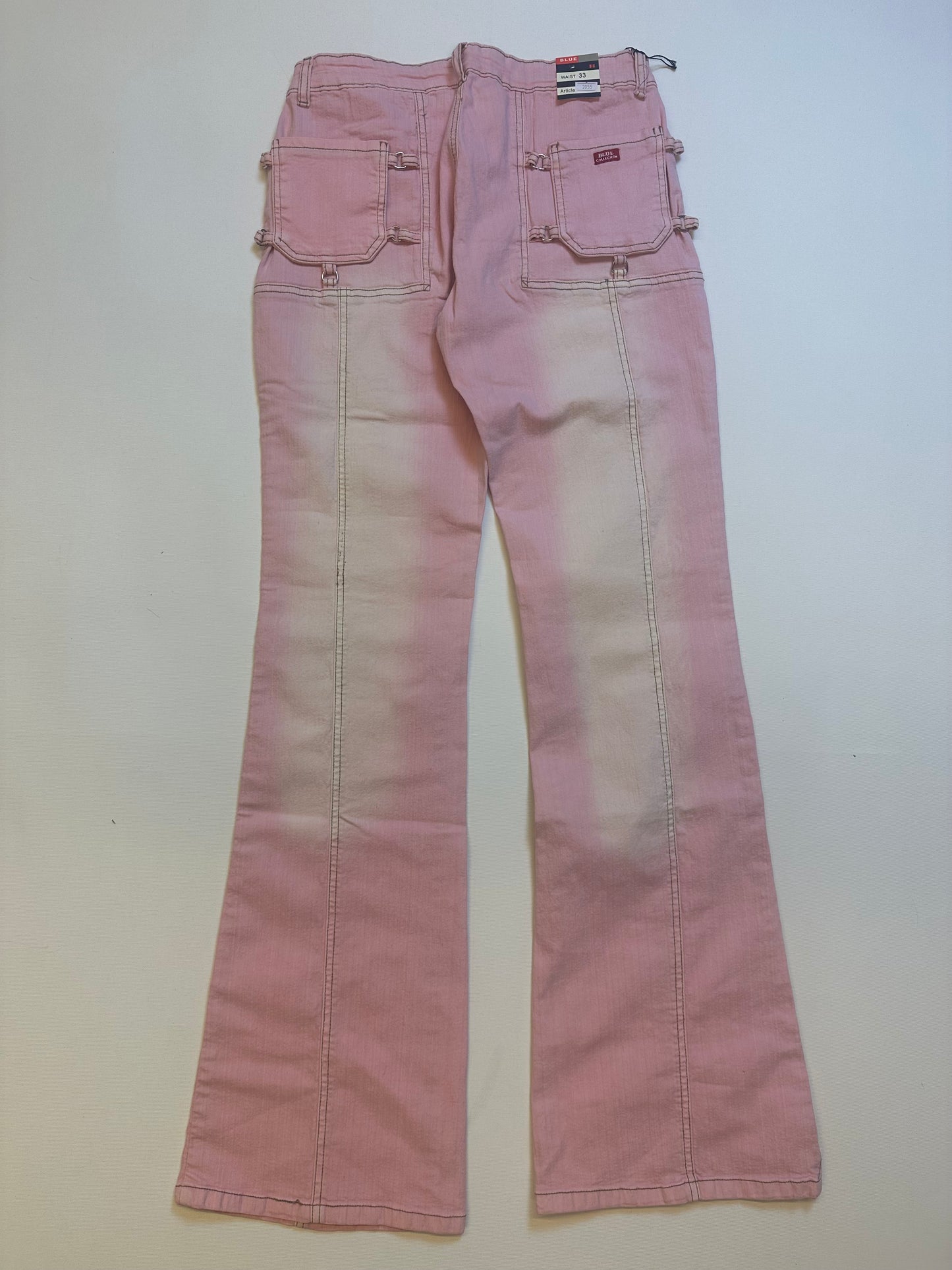 Blue Schlaghose Pink