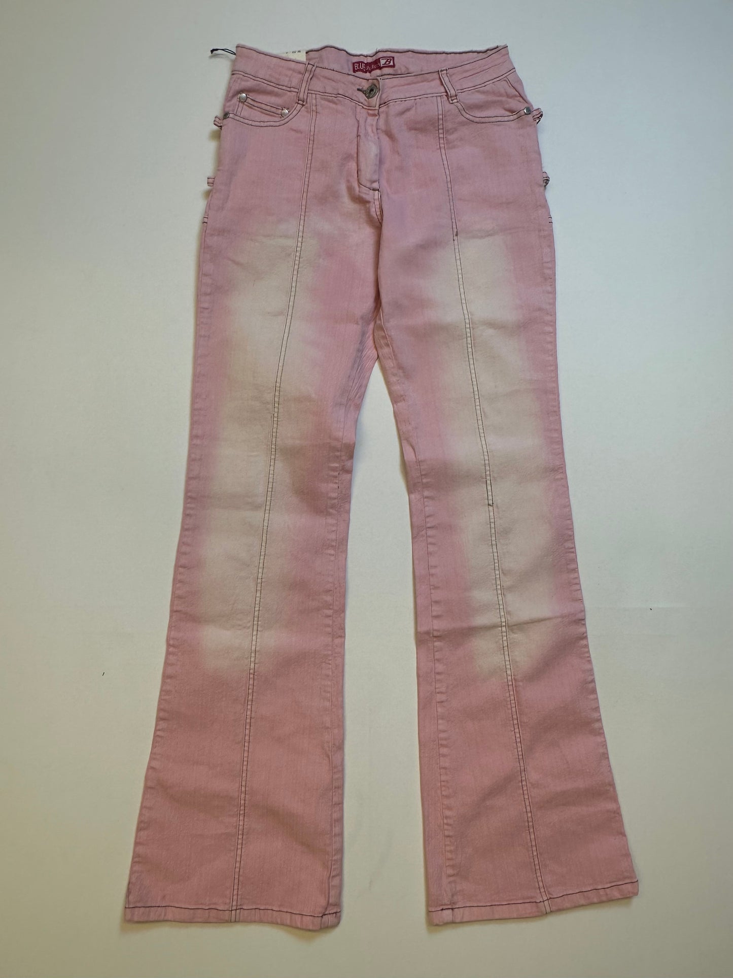 Blue Schlaghose Pink