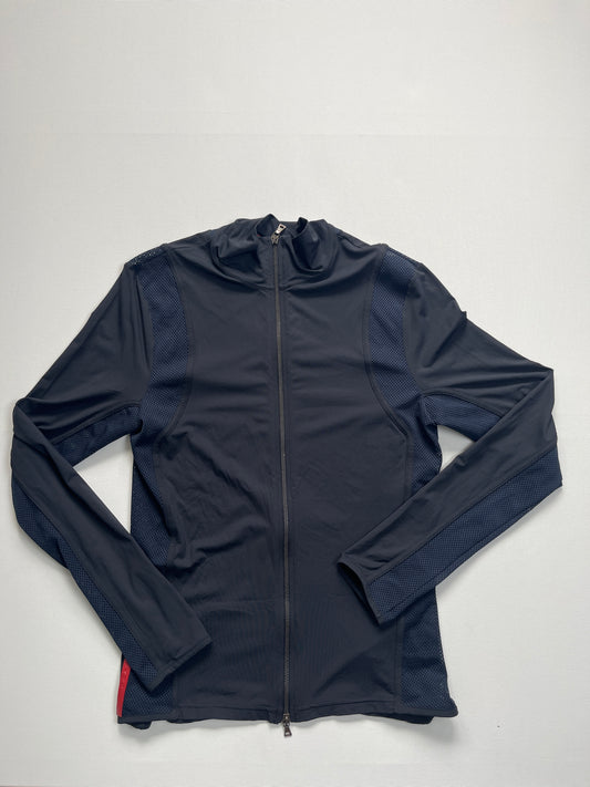 schwarzes prada zip-up