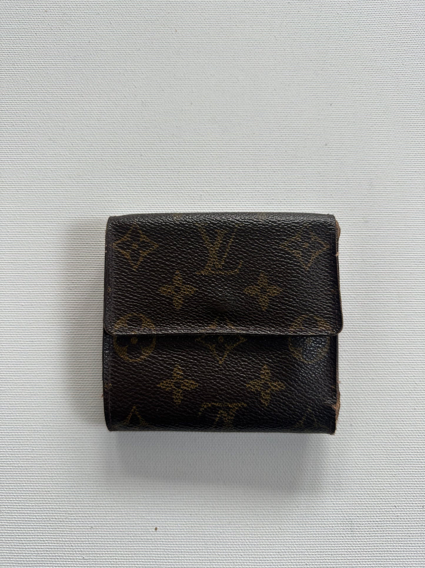 Louis Vuitton Portemonnaie Mittel mit Knopf